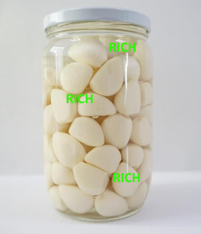 CANNED WHITE GARLIC IN BRINE