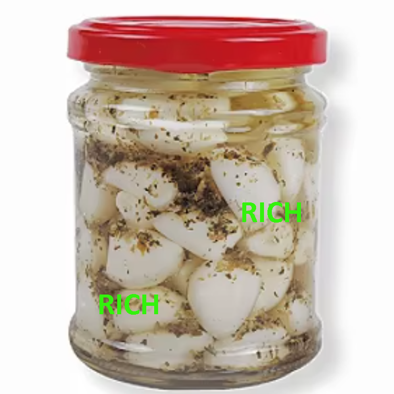 Canned Pickled Garlic in Brine