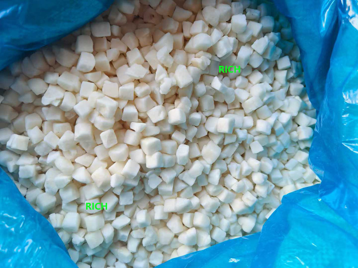 Cubed Frozen water chestnuts