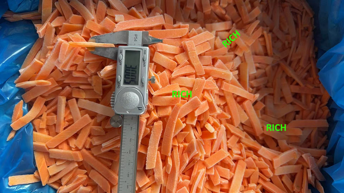 frozen carrot slices