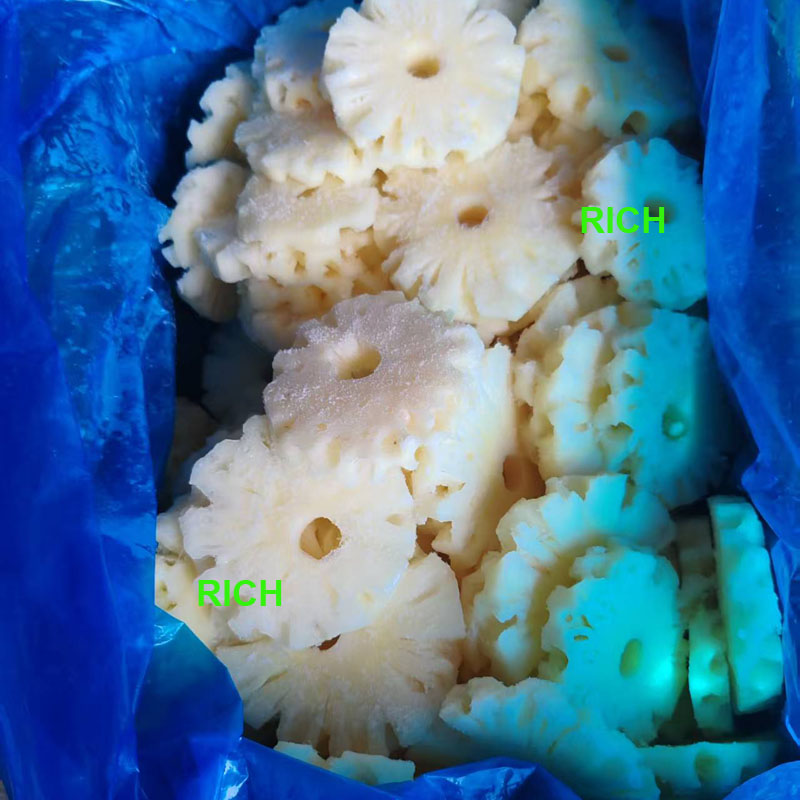Bulk-Packed Frozen Pineapple Slices