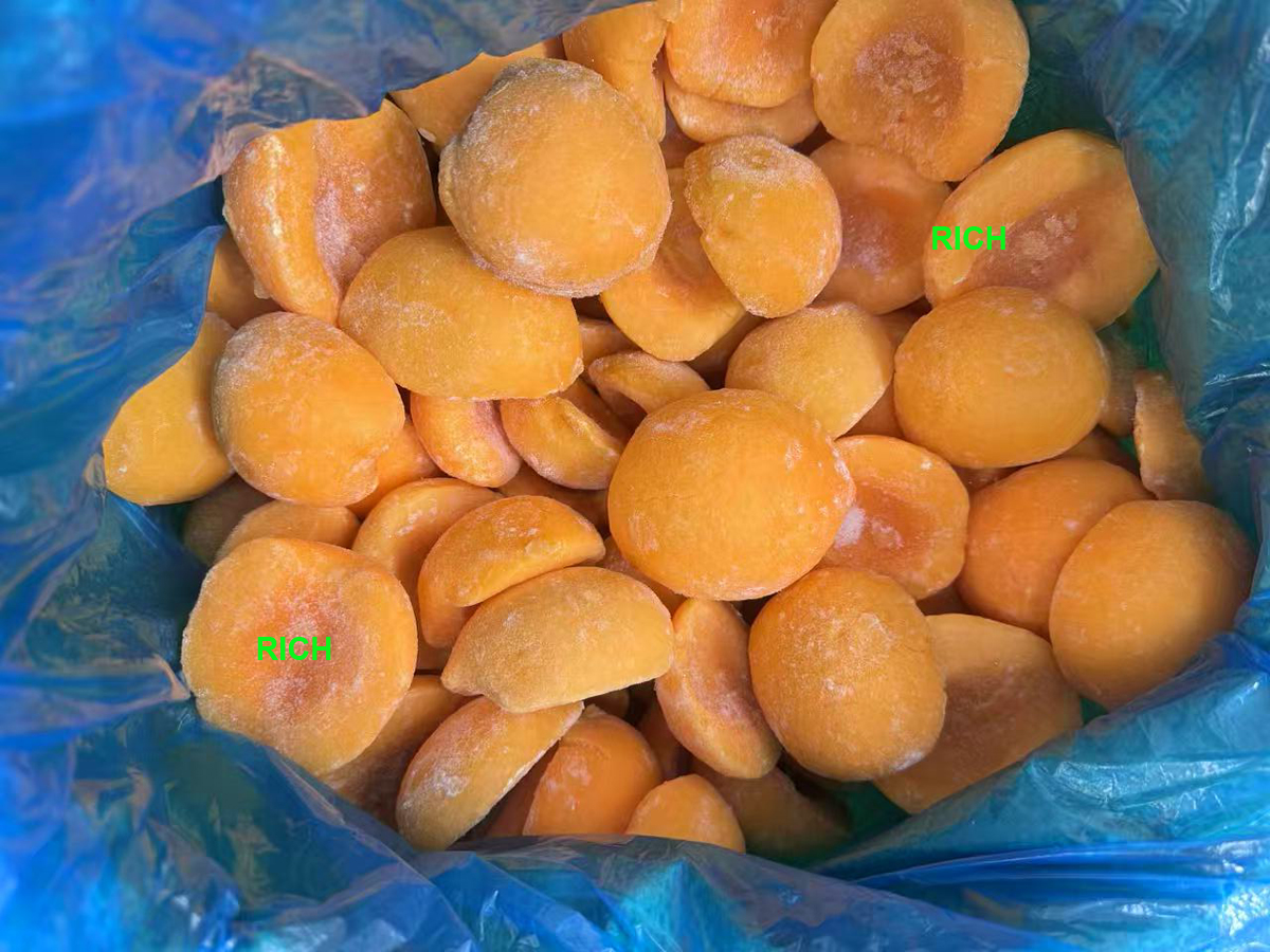 IQF Frozen Fruit Yellow Peach Half Cut