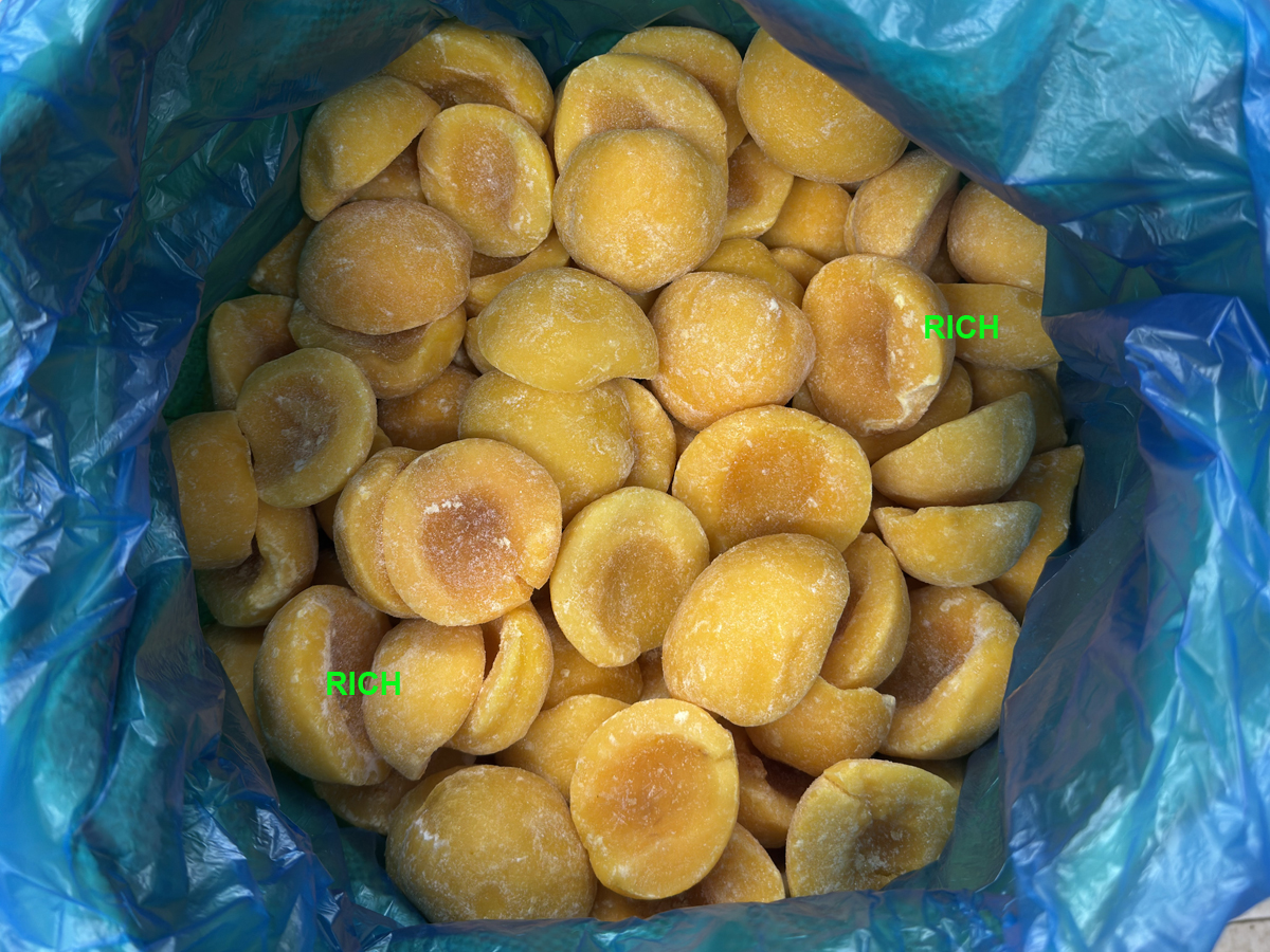 Bulk Packing Frozen Fruit Yellow Peach